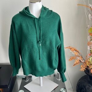 Philosophy green sweater with hood